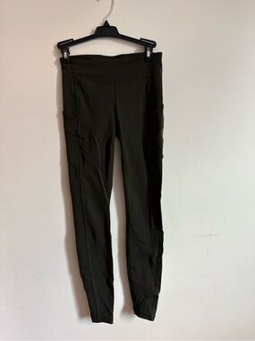 lululemon athletica speed up tights in olive green